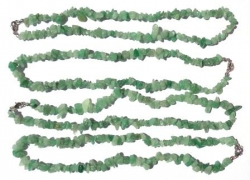 Avanturín zelený náhrdelník z tromlovaných kamenů (5ks)