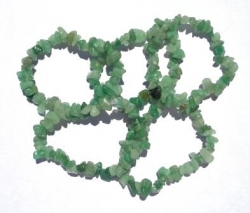 Avanturín zelený náramek z tromlovaných kamenů (10ks)