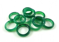 Achát zelený prstýnek