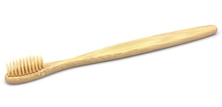 Dřevěný zubní kartáček - hnědý