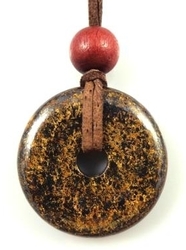 Bronzit přívěšek donut