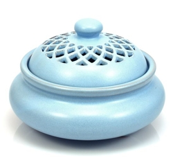 Kadidelnice porcelánová modrá mat