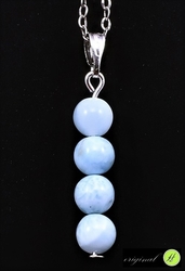Larimar přívěšek kuličky 6 mm