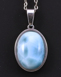 Larimar přívěšek / nerez