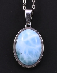 Larimar přívěšek / nerez