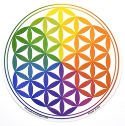 Mandala na sklo - Květ života